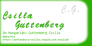csilla guttenberg business card